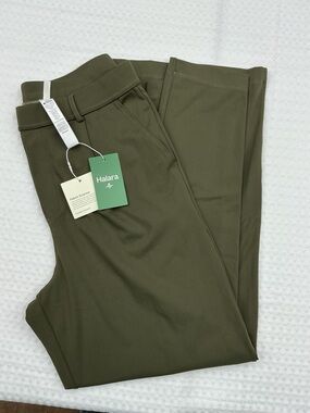 HALARA Olive Green Boot-Cut Performance Pants